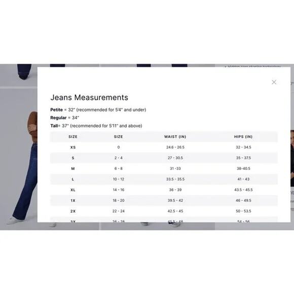 Spanx Denim Jeans Kick Flare Pull On Medium Blue Wash Women's Sz L 20541R Pants - Picture 11 of 11